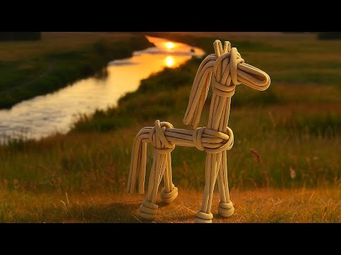 Видео: Игрушка "Лошадка" (Как из соломки) 