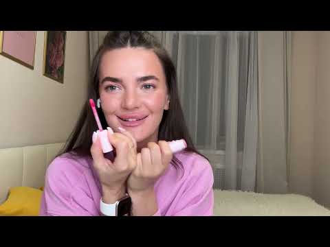 Видео: Макияж/ розовые губы/ бюджетные тени