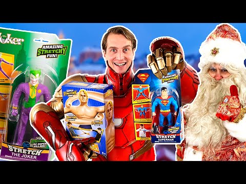 Видео: СУПЕРГЕРОИ ГУДЖИТСУ MARVEL И ДИКИЕ СКРИЧЕРЫ: ЖЕЛЕЗНЫЙ ЧЕЛОВЕК ЭНДРЮ И ДЕД МОРОЗ VS СТРЕТЧ ДЖОКЕР!