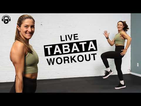 Видео: 12 минут | LIVE-тренировка Табата | Без оборудования