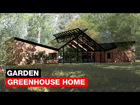 Видео: Посетите этот концептуальный дом, в центре которого находится теплица!