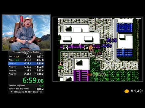 Видео: Скоростное прохождение Teenage Mutant Ninja Turtles для NES за 18:55 от Arcus