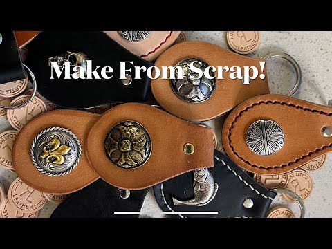 Видео: Как сделать кожаные брелоки — превратите мелочи в прибыль #weaverleather #buckleguy
