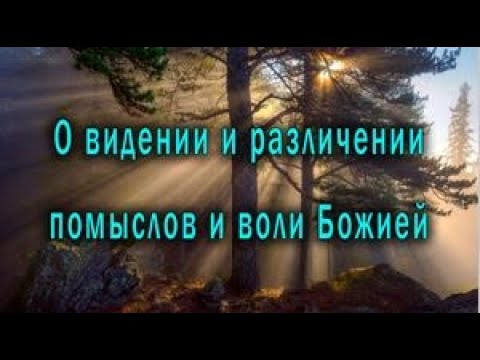Видео: О видении и различении бесовских, страстных помыслов и воли Божией