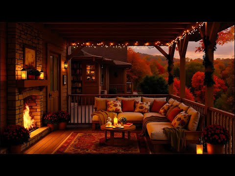 Видео: Уютная Осенняя Атмосфера В Домике 🍂 Нежный Фортепианный Джаз И Теплый Камин Для Релаксации И Спо...