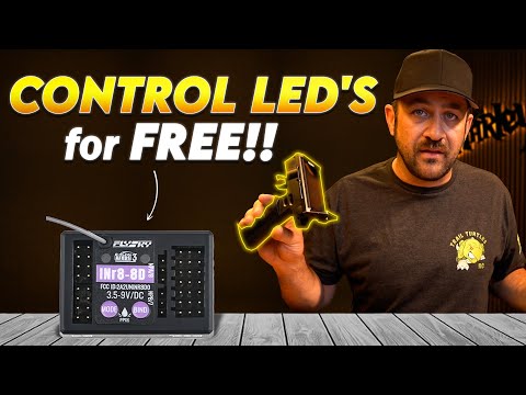 Видео: Упрощенное управление освещением с помощью пульта ДУ - FlySky INr8-8D