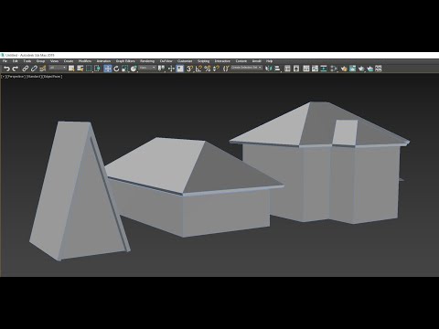 Видео: Как создать скатную крышу в 3ds max?