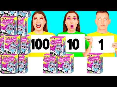 Видео: 100 Слоев Еды Челлендж | Смешные Cитуации от TeenTeam Challenge