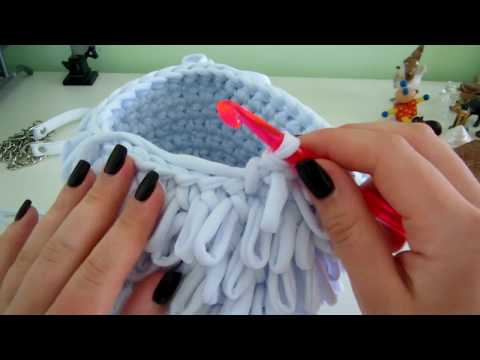 Видео: "Овечка" - Сумочка/рюкзак из трикотажной пряжи