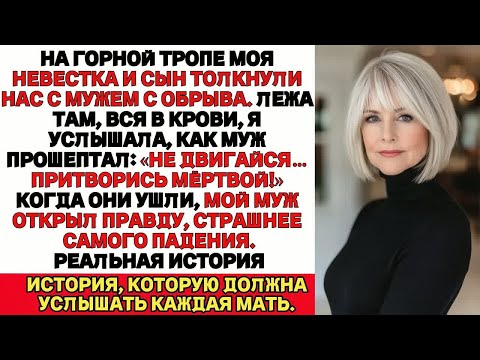 Видео: Наш собственный сын столкнул нас с обрыва, чтобы мы замолчали.Муж прошептал Притворись что мы мертвы