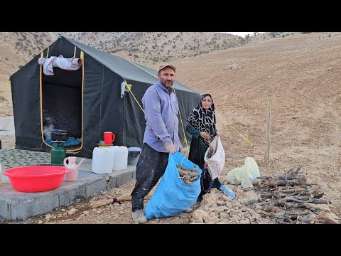 Видео: «День из кочевой жизни Ахмада и Фариды | От заготовки дров до приготовления еды с любовью»