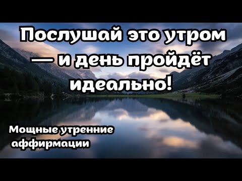 Видео: Аффирмации на чудесный день — утренний настрой