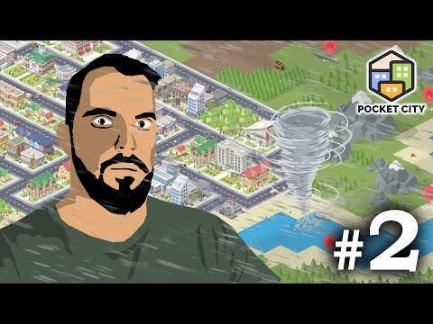 Видео: На город обрушился торнадо! - Pocket City #2