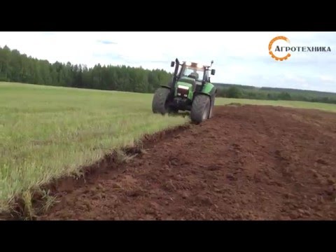 Видео: Deutz Fahr X720 + плуг Atlant-7