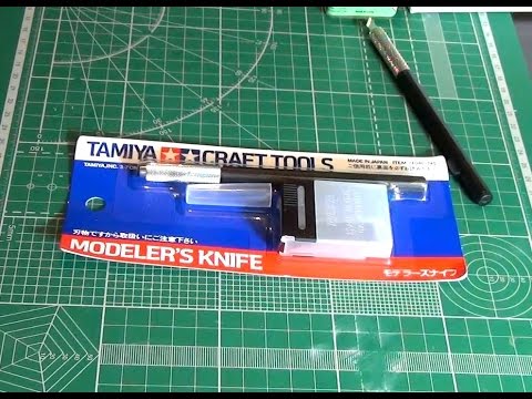 Видео: Модельный нож Тамия - Modeler`s knife Tamiya Craft Tools