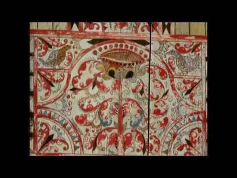 Видео: Пряничный домик.Русская роспись (полная версия)