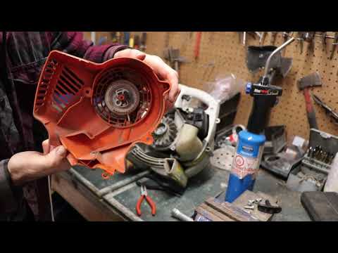 Видео: КАК ЗАМЕНИТЬ ТЯГОВЫЙ ШНУР ВОЗДУХОДУВКИ STIHL