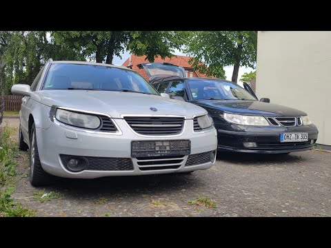 Видео: Saab 9-5 Vektor & Saab 9-5 Veyder. Сравнение Сааб 9-5 вектор, Рестайл с Сааб вейдер 2008 года