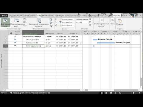 Видео: Ресурсно-бюджетное планирование в MS Project