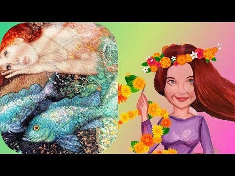 Видео: Готовая работа "Русалочка" (схема Инны Байденко)