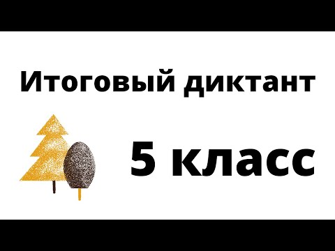 Видео: 5 КЛАСС. Итоговый диктант «Прогулка затянулась»