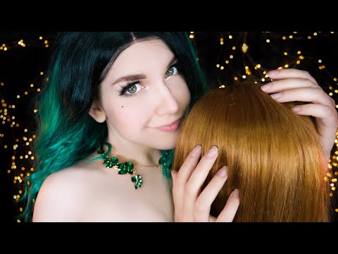 Видео: АСМР 💆 Массаж головы,  Расчесывание волос 💆 ASMR Scalp Massage, Scalp Exam, Head Massage