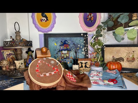 Видео: Вишивка хрестиком: Praiseworthy Stitches, новорічний чобіток та вишиті роботи.