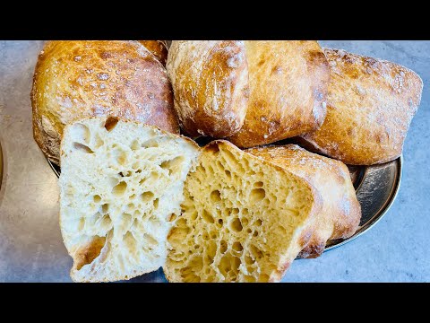 Видео: Идеальная чиабатта: мягкая и ароматная