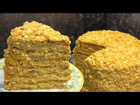 Видео: Шикарный Торт «НАПОЛЕОН» по-НОВОМУ! «Афганский Наполеон» Нереально вкусный!