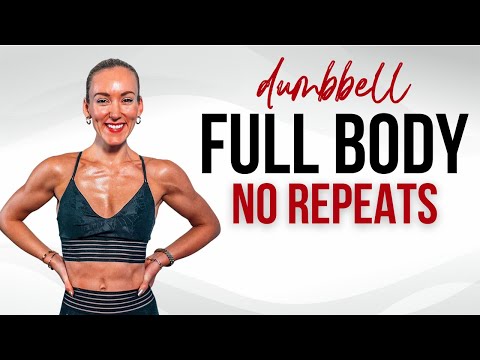 Видео: 🔥 30-минутная тренировка всего тела дома с гантелями | Без повторений