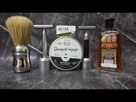 Видео: Две Muehle R96 & Companion, Astra зелена, кабан Omega 48, мыло Savon de lasage, одеколон Сигар