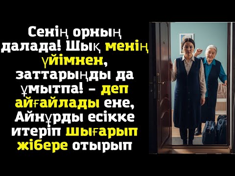 Видео: Сенің орның далада Шық менің үйімнен, заттарыңды да ұмытпа деп айғайлады ене Айнұрды есікке итеріп