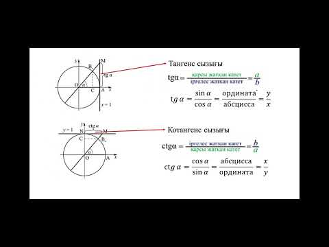 Видео: Тригонометриялық функциялар 1 сабақ