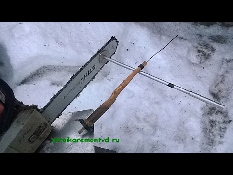 Видео: Как пилить дрова бензопилой 2: приспособление для дров одной длины