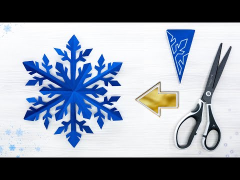 Видео: Мастер-класс по созданию волшебной снежинки из бумаги — так просто!