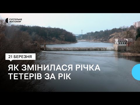 Видео: У Житомирі рік тому спустили воду з Тетерева: як змінилася річка за цей час