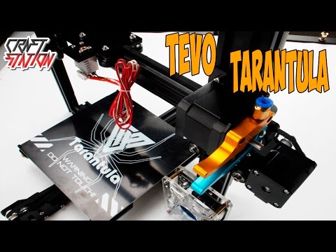 Видео: Новый экструдер и рельсы на 3D Принтер Tevo Tarantula
