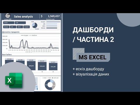 Видео: #3-2. Дашборди в Excel. Візуалізація даних.