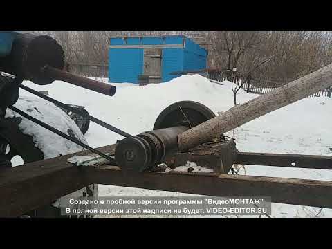 Видео: щепорез с маховиком испытания