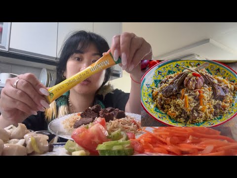 Видео: НА ЗАВТРАК ПЛОВ 🇺🇿🍛/МУКБАНГ🤤/ВТОРАЯ ЖЕНА👰‍♀️🤵🏻👰‍♀️