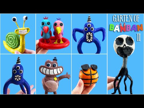 Видео: Все Боссы Детский Сад Банбан 2  ► Garten of Banban 2 | Коллекция ИЗИ Лепка