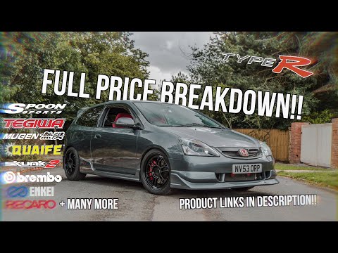 Видео: Полная разбивка цен на мою сборку Honda Civic Type R EP3 на данный момент (со ссылками)!!