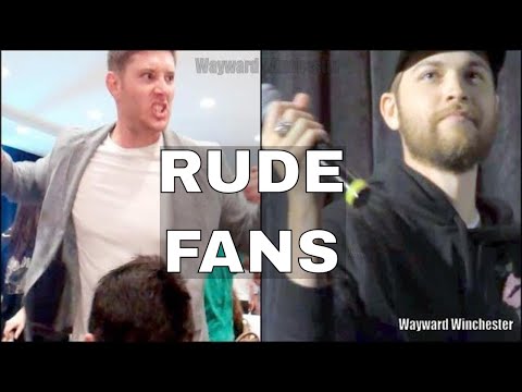 Видео: Грубые фанаты по отношению к актёрам «Сверхъестественного» на конвенциях (часть 2)