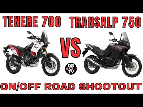 Видео: Honda Transalp 750 против Yamaha Tenere 700: сравнительный тест на дороге и бездорожье