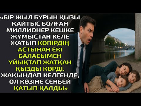 Видео: «Бір жыл бұрын қызы қайтыс болған Миллионер кешке жұмыстан келе жатып көпірдің астынан екі баласымен