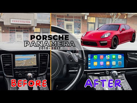 Видео: Обновление экрана Apple Carplay для Porsche Panamera Android