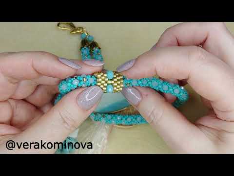 Видео: DIY Как я это делаю. Бейл из бисера. Beaded bail.  Tutorial
