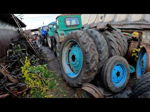 Видео: Большой Выбор Б/У Запчасти к Тракторам и Грузовикам. Запаска для Дракона МТЗ 80. Город Самар.