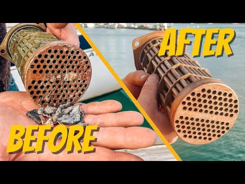 Видео: Перегрев. Устранение неисправностей небольшого дизельного двигателя парусной лодки (Volvo Penta D...