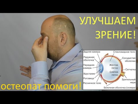 Видео: Улучшаем зрение с остеопатом - при астигматизме, близорукости, дальнозоркости, катаракте